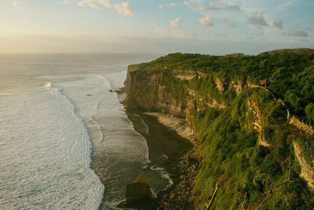 Uluwatu cliffs above the Indian Ocean